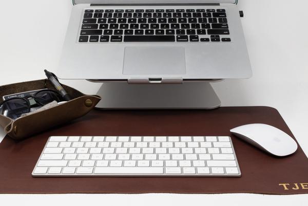Personalized Leather Desk Mat