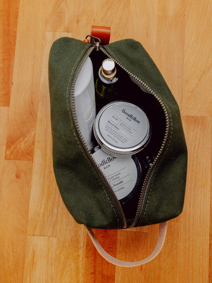 Personalized Canvas Dopp Kit