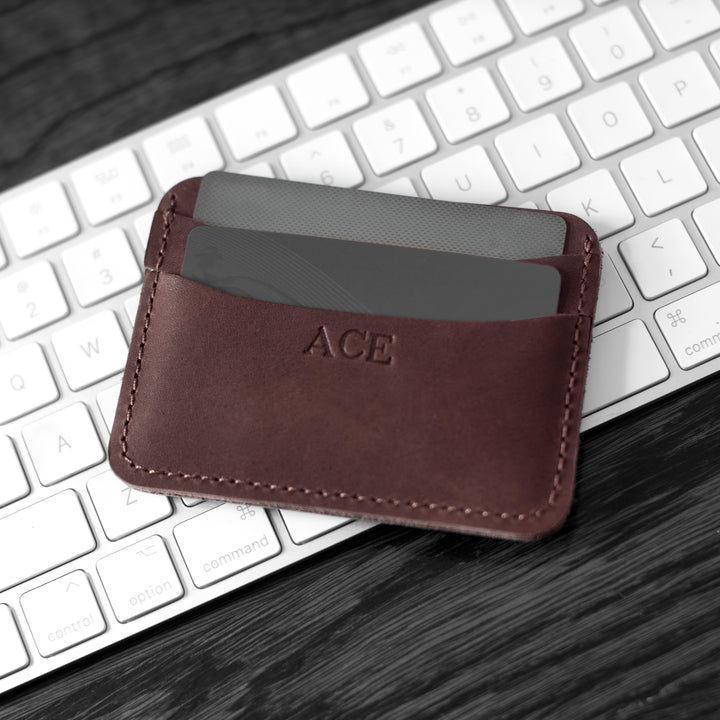 Personalized Leather Card Wallet
