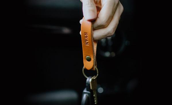 Custom Leather Key Chain