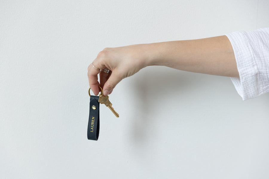 Personalized Leather Keychain