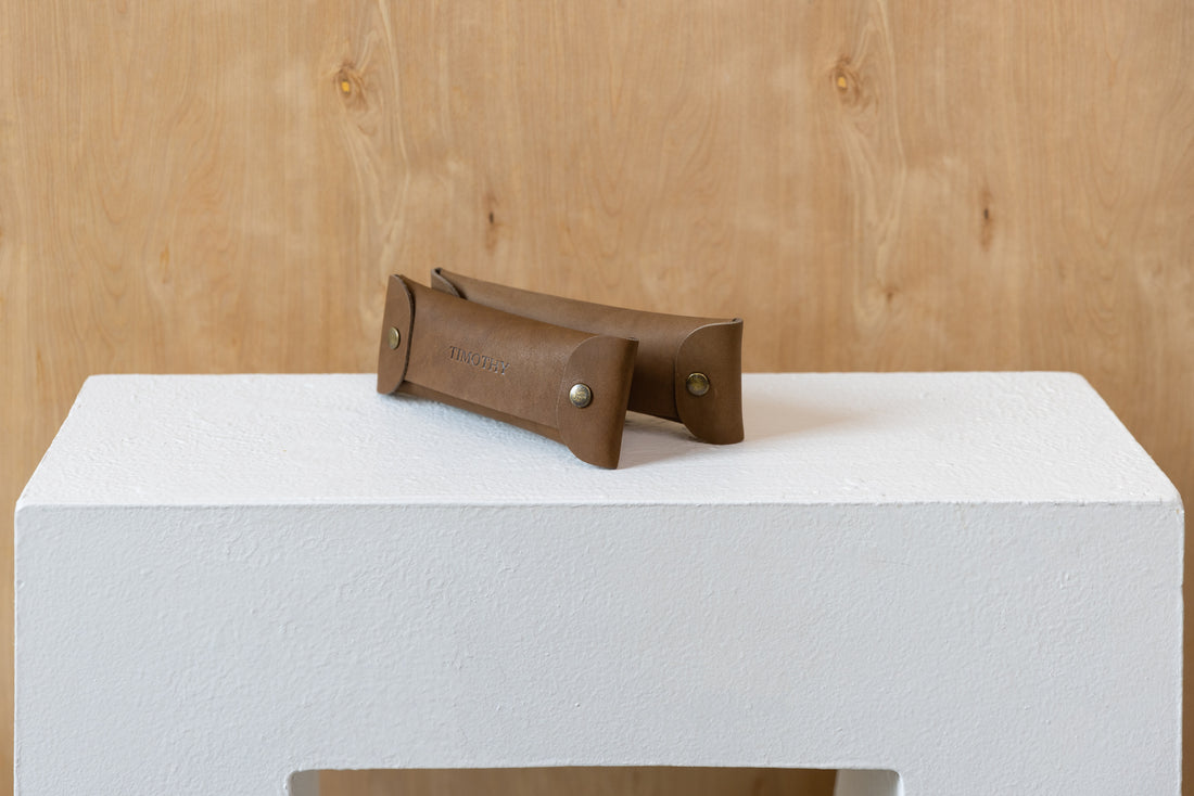 Personalized Leather Pencil Case