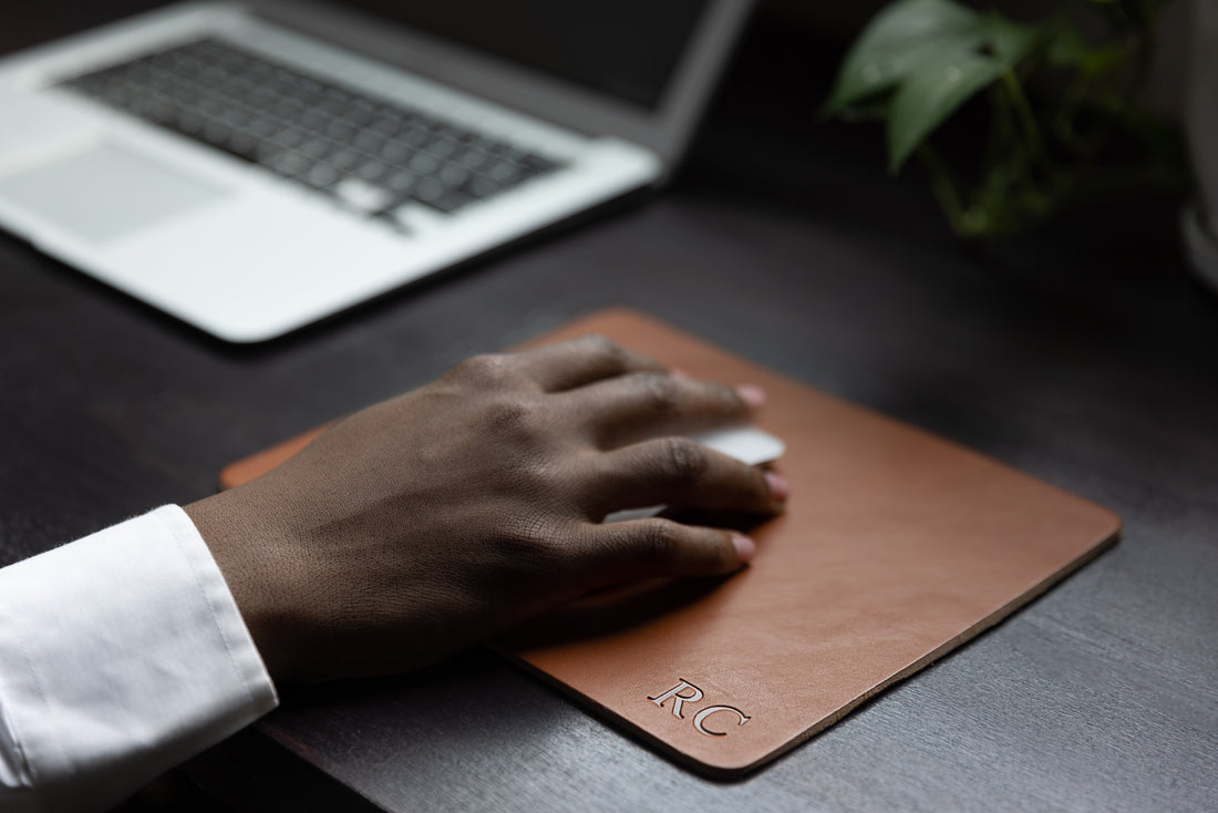 Personalized Leather Mousepad