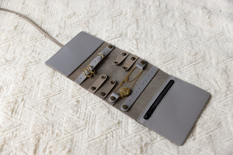 Custom Leather Jewelry Organizer in 5 colors
