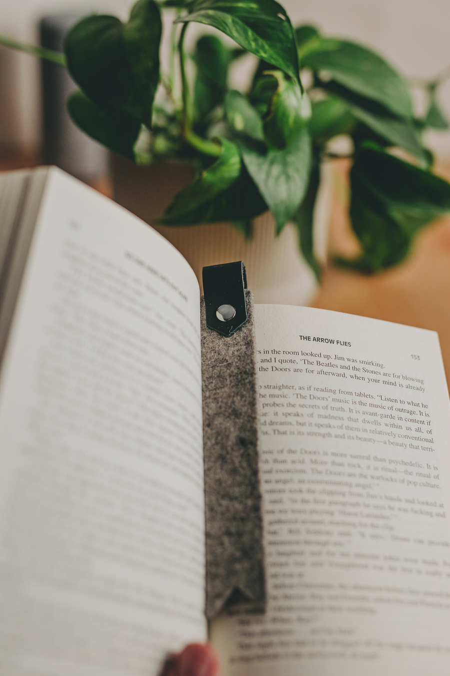 Felt & Leather Bookmark
