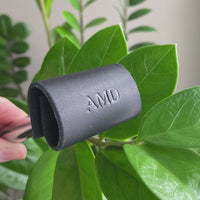 Personalized Leather Safety Razor Cover