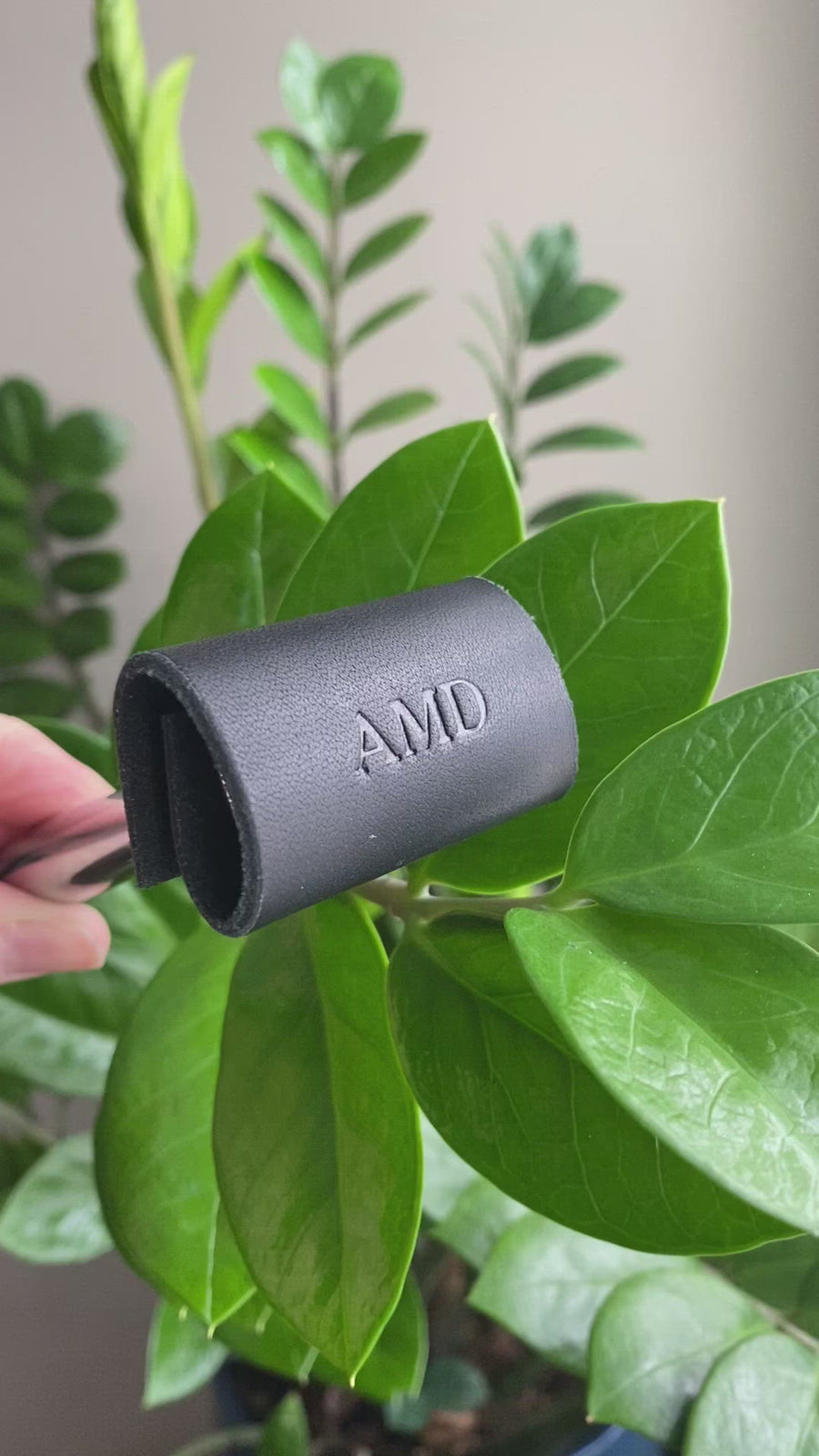 Personalized Leather Safety Razor Cover
