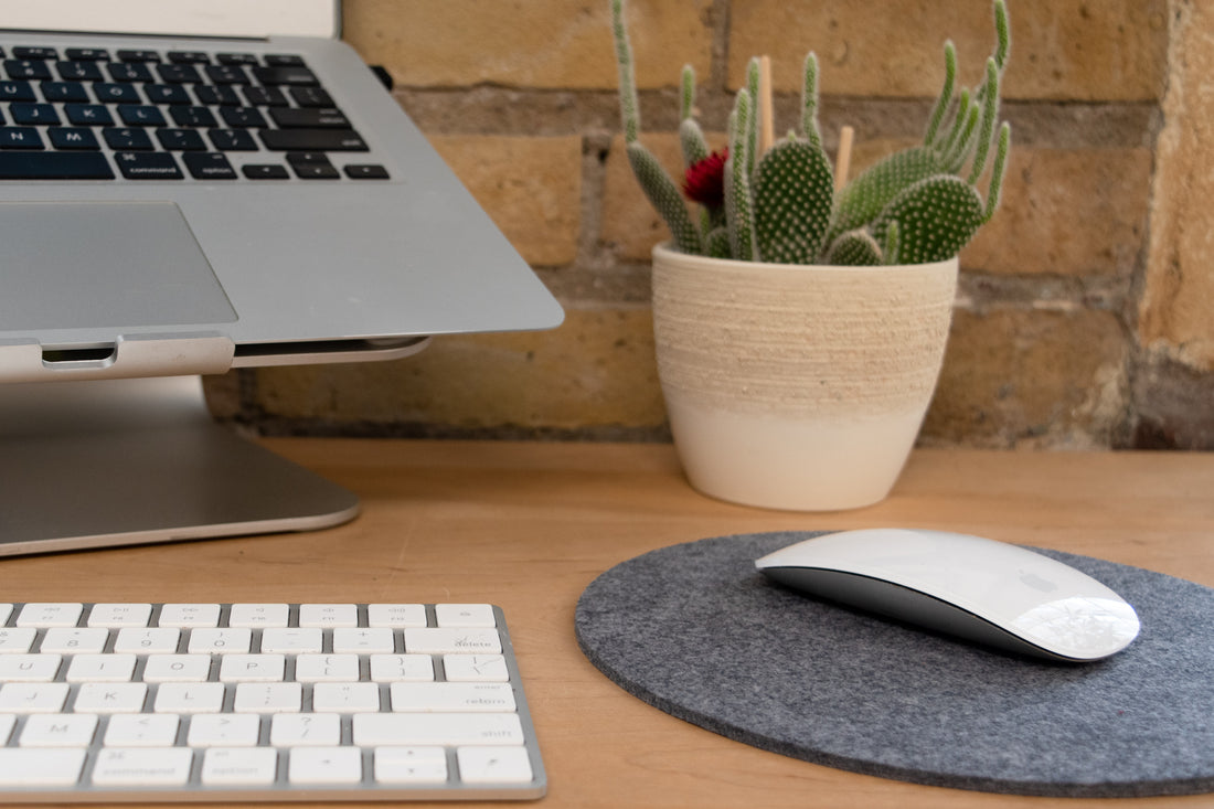 Sustainable Round Felt Mousepad