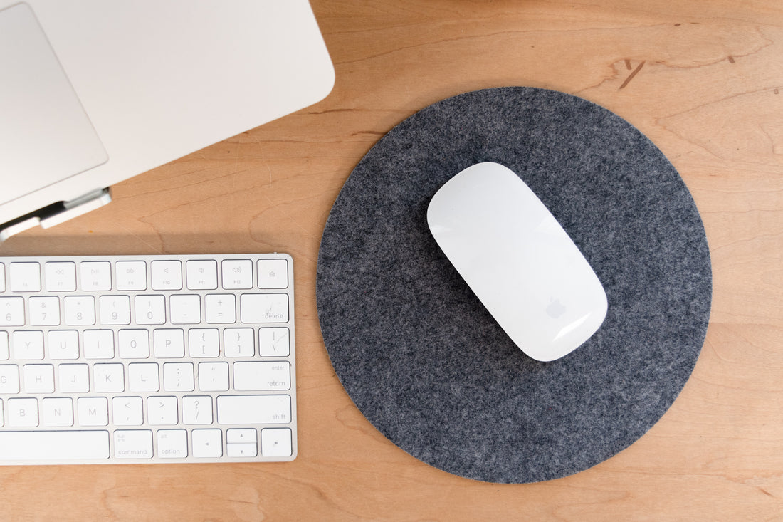 Sustainable Round Felt Mousepad