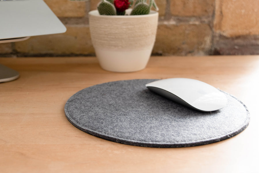 Sustainable Round Felt Mousepad