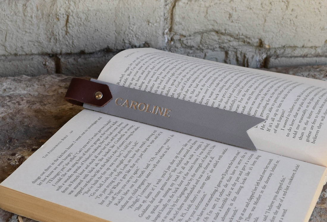 Personalized Leather Bookmark