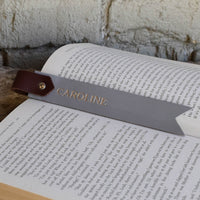 Personalized Leather Bookmark