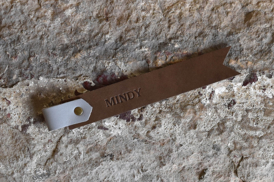 Personalized Leather Bookmark