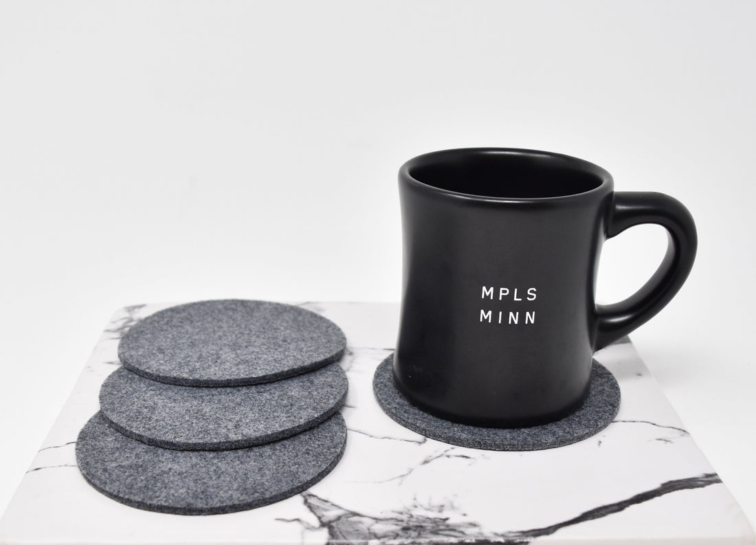 Premium Felt Circle Coasters