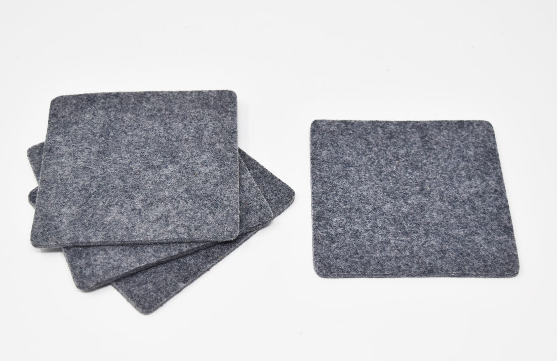 Square Felt Coasters Set