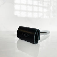 Personalized Leather Safety Razor Cover