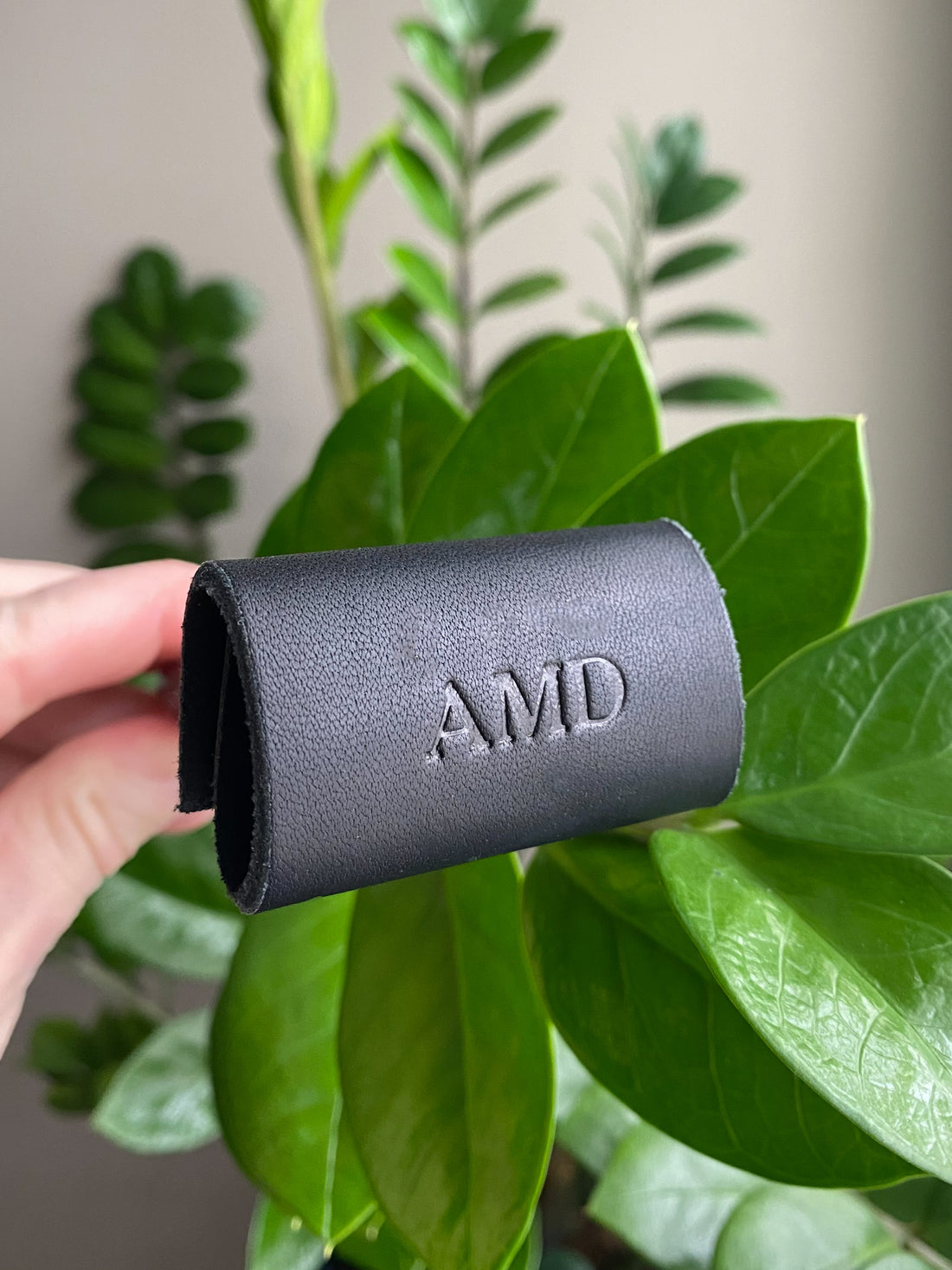Personalized Leather Safety Razor Cover