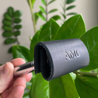 Personalized Leather Safety Razor Cover