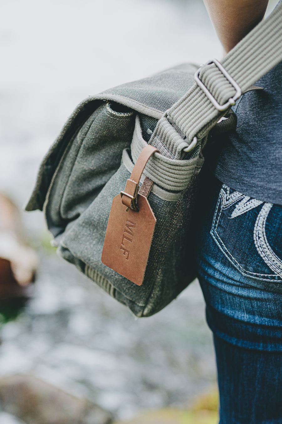 Personalized Leather Luggage Tag