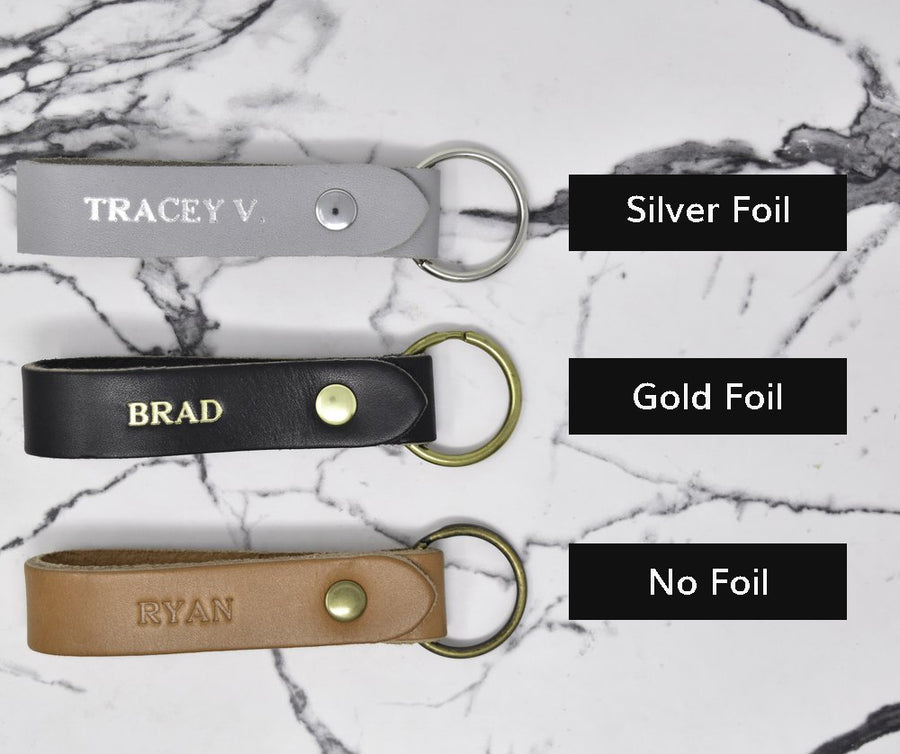 Personalized Leather Keychain