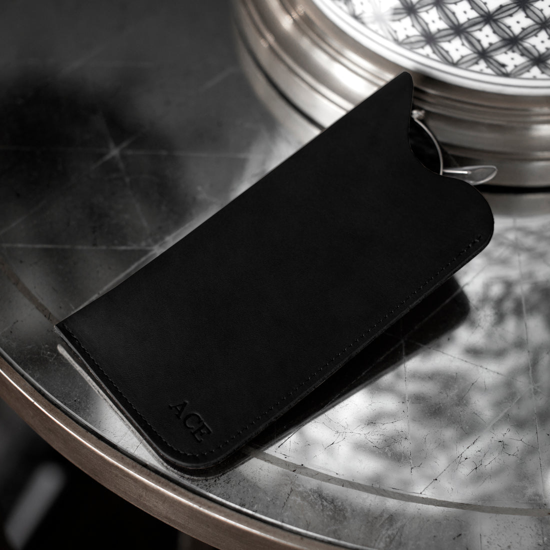Personalized Leather Sunglass Case