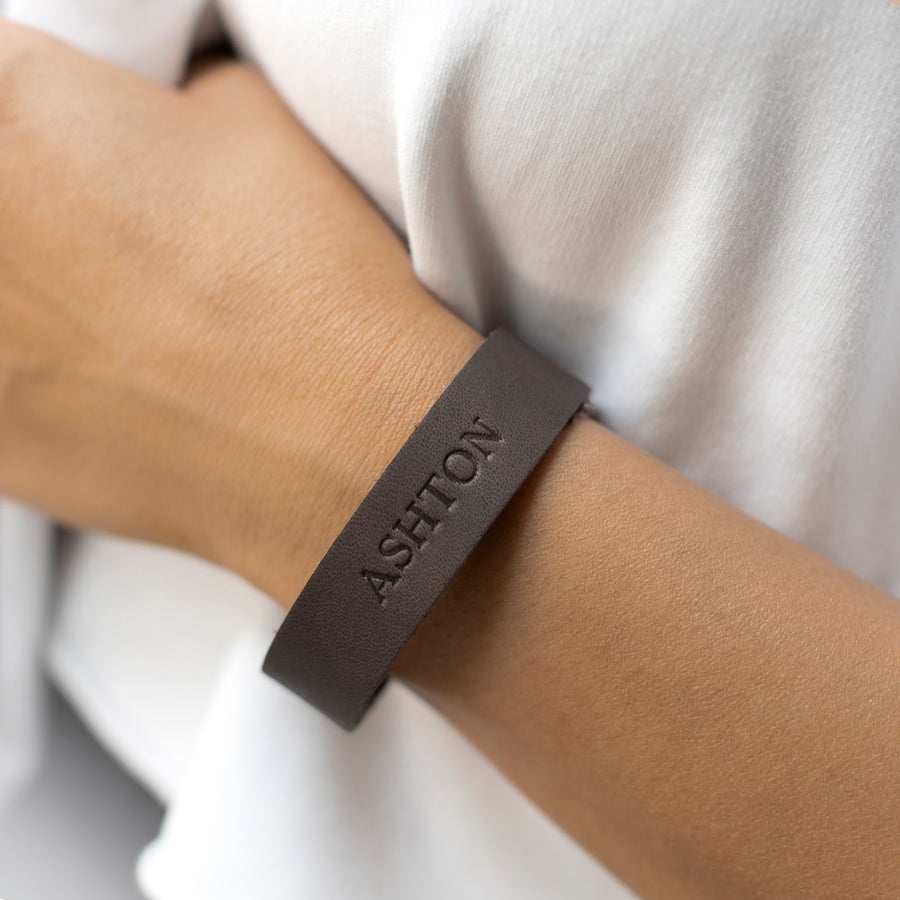 Personalized Leather Bracelet