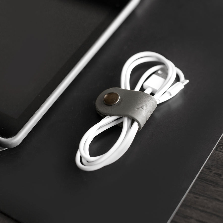 Personalized Leather Cord Keeper