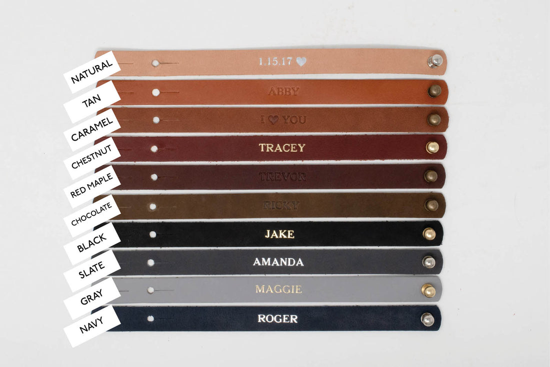 Personalized Leather Bracelet