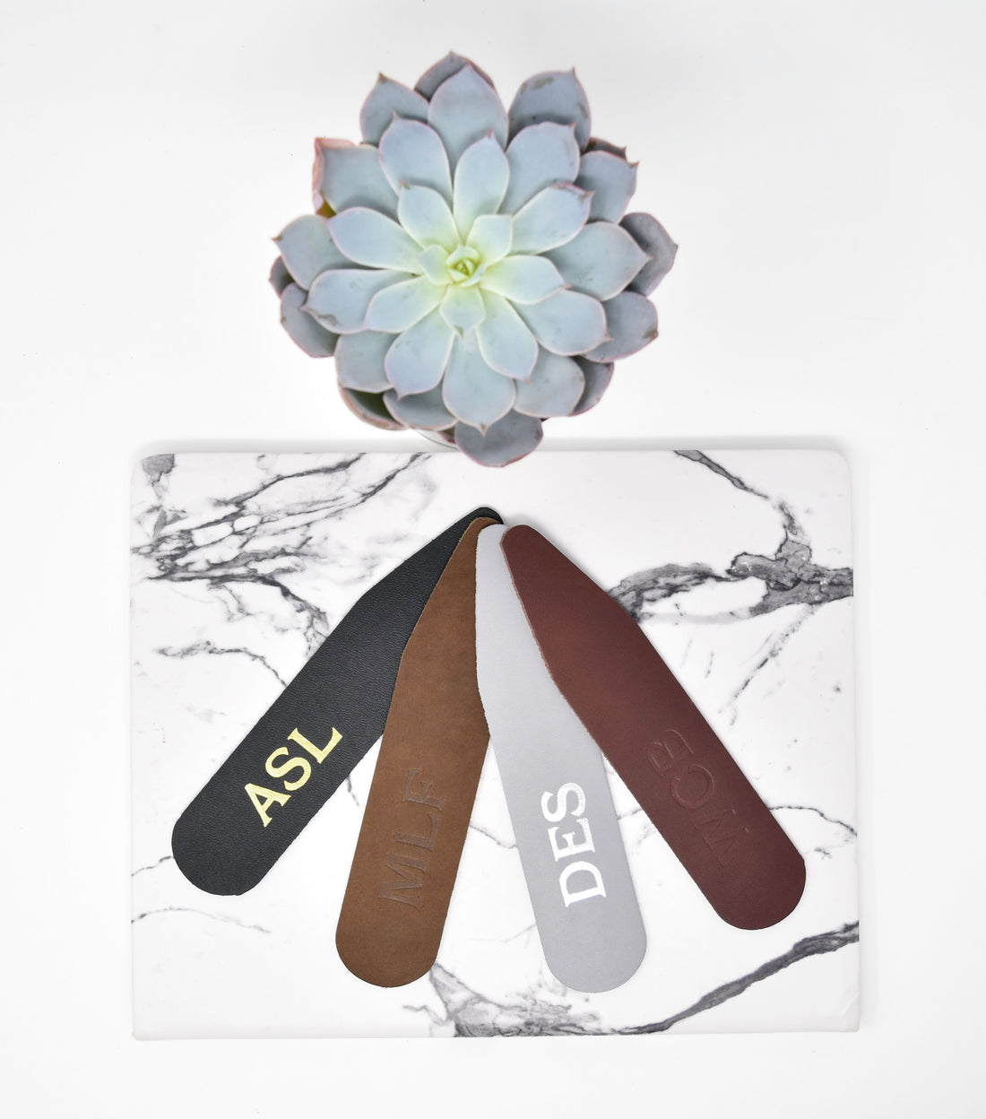 Personalized Leather Bookmark