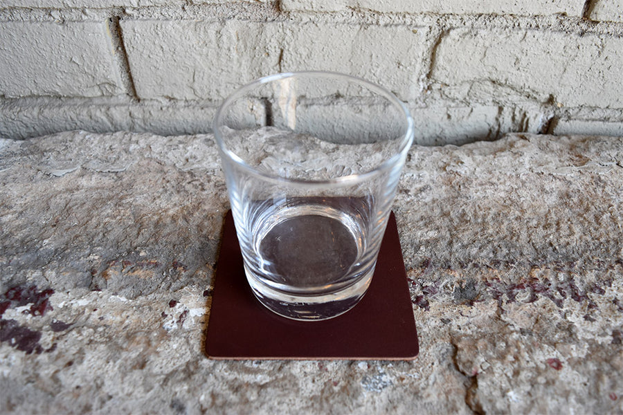 Custom Leather Square Coasters