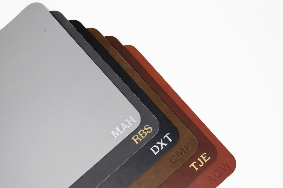 Personalized Leather Desk pad. Monogrammed Desk Pad. Leather Desk Mat. Customized Desk Pad. Desk Blotter. Leather Desk Blotter. Made in USA.