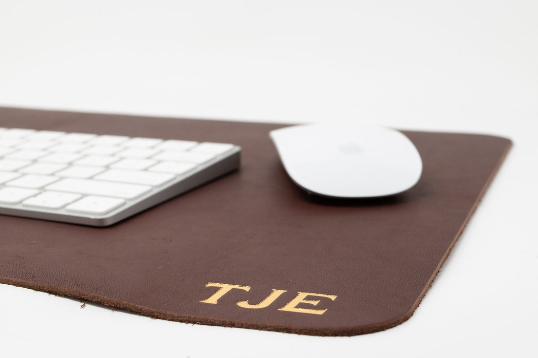 Personalized Leather Desk pad. Monogrammed Desk Pad. Leather Desk Mat. Customized Desk Pad. Desk Blotter. Leather Desk Blotter. Made in USA.