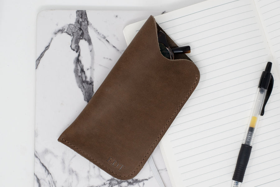 Leather Glasses Sleeve. Personalized Sunglasses Sleeve. Leather Glasses Case. Customized Leather Sleeve. Glasses Sleeve. Sunglasses Sleeve.