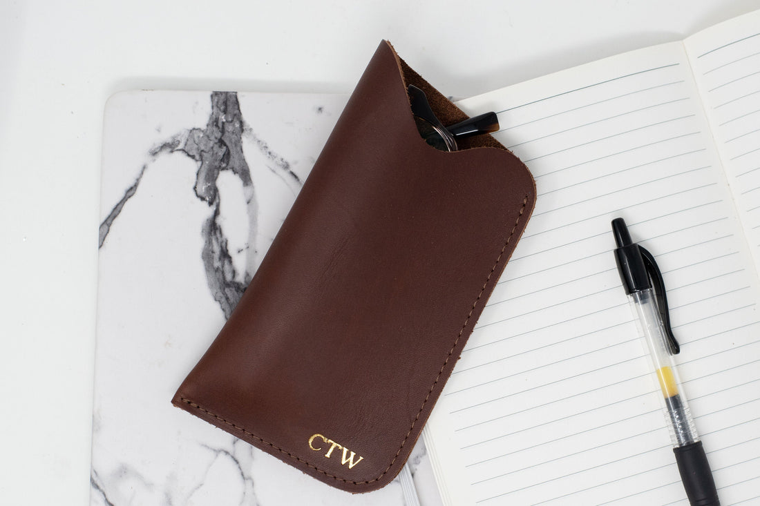 Leather Glasses Sleeve. Personalized Sunglasses Sleeve. Leather Glasses Case. Customized Leather Sleeve. Glasses Sleeve. Sunglasses Sleeve.