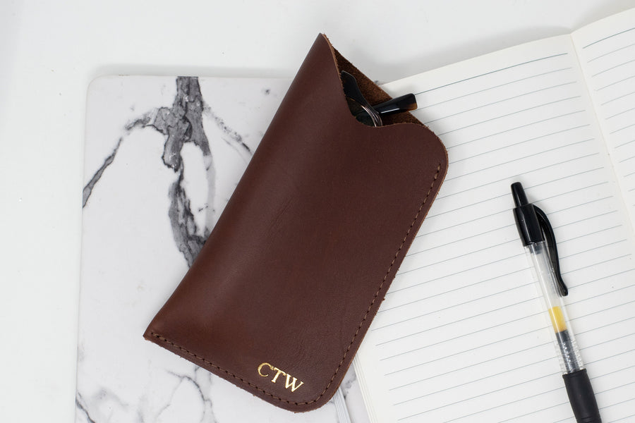 Leather Glasses Sleeve. Personalized Sunglasses Sleeve. Leather Glasses Case. Customized Leather Sleeve. Glasses Sleeve. Sunglasses Sleeve.