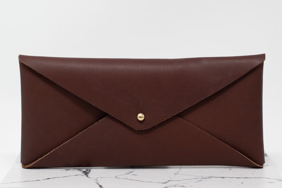 Leather Document Envelope. Monogram Document Holder. Personalized Document Envelope. Custom Leather Envelope. Leather Money Envelope