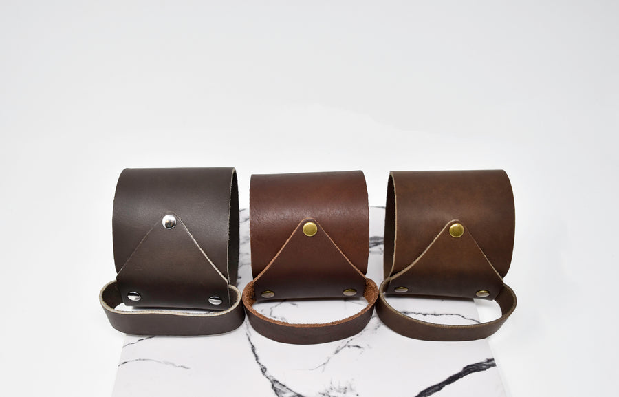 Personalized Leather Mason Jar Sleeve